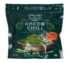 Green Chili Cubes 200g 